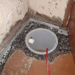 Installing a sump in a sump pump liner in a Idaho Falls home