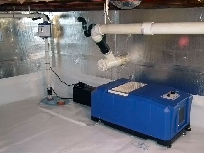 Crawl Space Dehumidification System in Salt Lake City, Ogden, Sandy