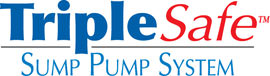 Sump pump system logo for our TripleSafe™, available in areas like Centerville